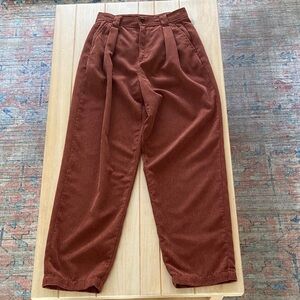 Madewell Corduroy High-Rise Tapered Pants | Sz 0